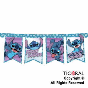 STITCH BANDERIN FELIZ CUMPLE ART x 1